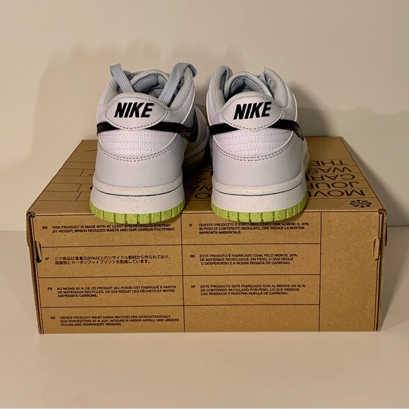 🧩[NEW] NIKE DUNK LOW 3D SWOOSH GREY GRADE SCHOOL YOUTH SHOES SIZE 5Y SNEAKERS🧩 - Picture 11 of 12